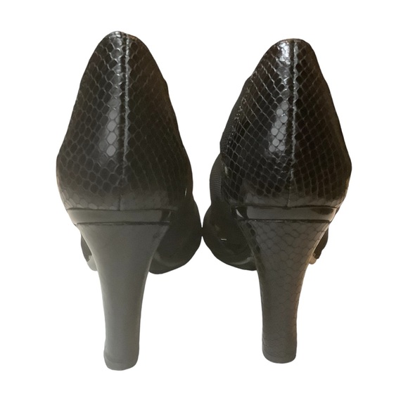 ARTURO CHIANG BLACK STRAPPY OPEN TOE HIGH HEELS/ Size 7 - Picture 4 of 12